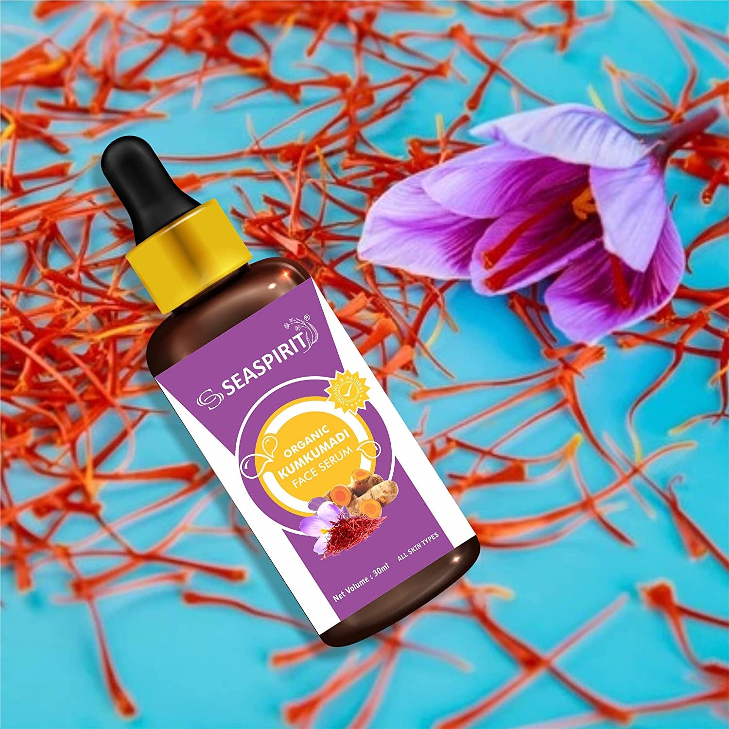 Kumkumadi Anti-Ageing Face Serum 30ml - Natural & Organic