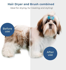 Pet Grooming Dryer & Brush Combo for Small & Medium Dogs and Cats