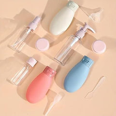 11-Piece Silicone Travel Bottle Set for Easy Packing
