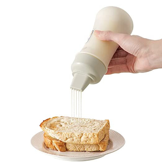 350ml Portable Squeeze Bottle with Lid & Five Holes for Sauces