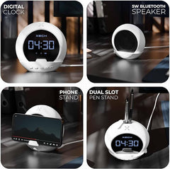 Wireless Bluetooth Speaker with Built-in Clock
