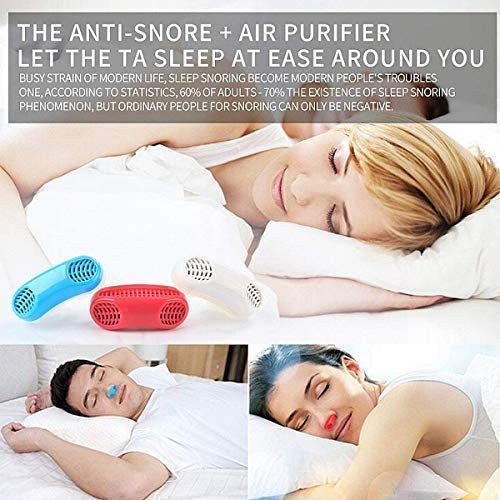 2-in-1 Snore Stopper & Air Purifier Nose Clip for Comfortable Sleep