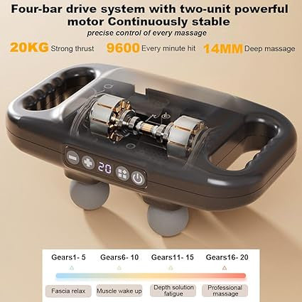 4-Head Back & Body Massage Gun for Deep Relaxation