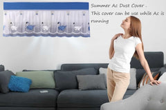Premium 1.5 Ton Jacquard AC Dust Cover for Indoor Summer Use