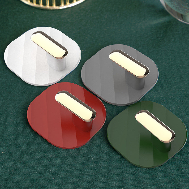 4-Pack Punch-Free Sticky Wall Hooks for Kitchen & Bathroom Storage