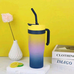 3-Piece Gradient Water Bottles & Mugs Set – BPA-Free, Leakproof, 32oz