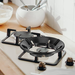 Black Gas Saver Burner Stand for Home Gas Stove