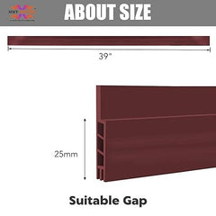 Air Gap Sealing Tape & Door Draft Filler - T-Shaped Rubber Strip
