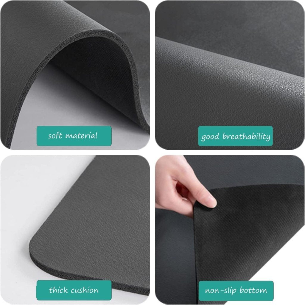 Large 40x60cm Water-Absorbent Dish Drying Mat – Non-Slip, Quick-Dry Kitchen Pad