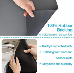 Large 40x60cm Water-Absorbent Dish Drying Mat – Non-Slip, Quick-Dry Kitchen Pad
