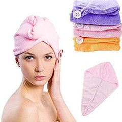 Soft Cotton Hair Wrap Towel for Women – Fast Dry & Absorbent