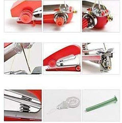 Mini Portable Handheld Sewing Machine with Light for Quick Repairs
