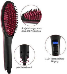 Simply Hair Straightener Brush - Ceramic Electronic Styling Tool
