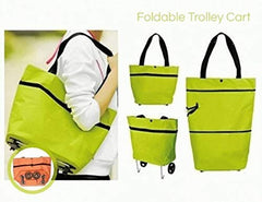 Lightweight Polyester Shopping Trolley for Grocery, Travel & More