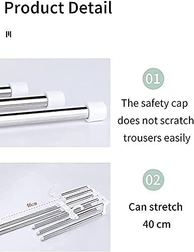Multi-Functional 5-in-1 Foldable Pants & Trousers Hanger for Closet Organization