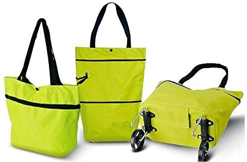 Lightweight Polyester Shopping Trolley for Grocery, Travel & More
