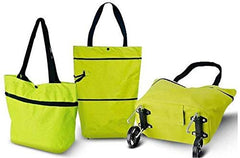 Lightweight Polyester Shopping Trolley for Grocery, Travel & More