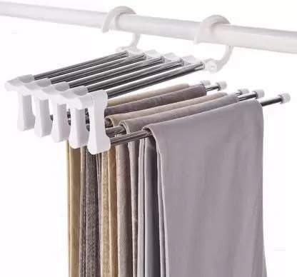 Multi-Functional 5-in-1 Foldable Pants & Trousers Hanger for Closet Organization