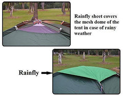 Heavy-Duty Waterproof Family Camping Tent for 6-8 People