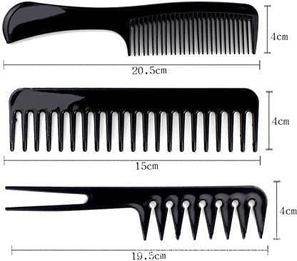 10-Piece Professional Salon Hair Styling Comb Set for All Hair Types
