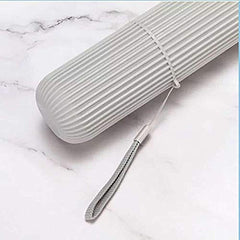 Portable Travel Toothbrush Holder Capsule with Tongue Cleaner, Compact & Lightweight