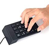 Compact USB Numeric Keypad 18 Keys for Laptop & Desktop