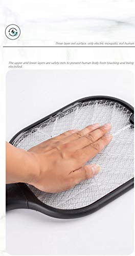 Electric Mosquito Racket & Killer with UV Light, Rechargeable, 3000V