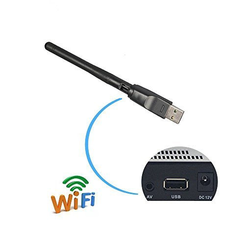 High-Speed USB Wi-Fi Adapter for Desktop & Laptop, Dual Band 300Mbps