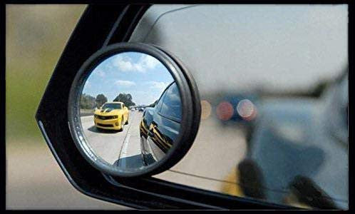 HD Frameless Blind Spot Mirror with Adjustable Swivel for Wide-Angle Visibility