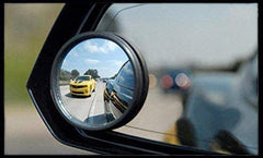 HD Frameless Blind Spot Mirror with Adjustable Swivel for Wide-Angle Visibility