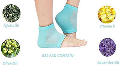 Gel Blue Heel Socks for Cracked Heel & Pain Relief - Men & Women
