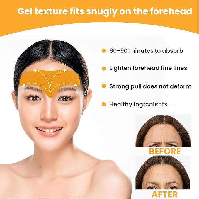 10Pcs Forehead Wrinkle Patch Set for Smoother Skin