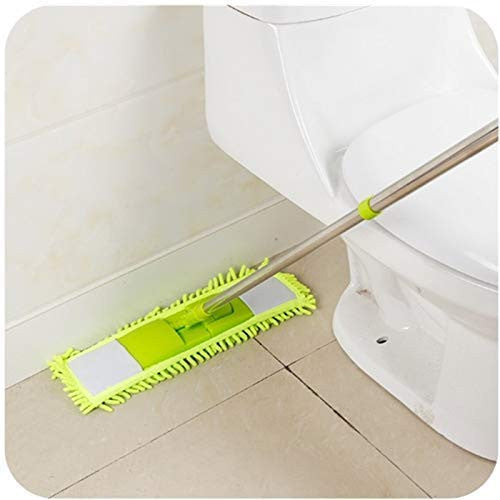 Microfiber Flat Mop with Steel Handle for Easy Floor Cleaning