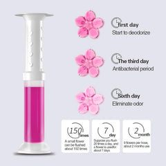 Flower Toilet Cleaning Gel with Decontamination and Bleaching Power