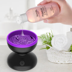 Electric Makeup Brush Cleaner - Fast & Easy Cosmetic Brush Cleaning Machine