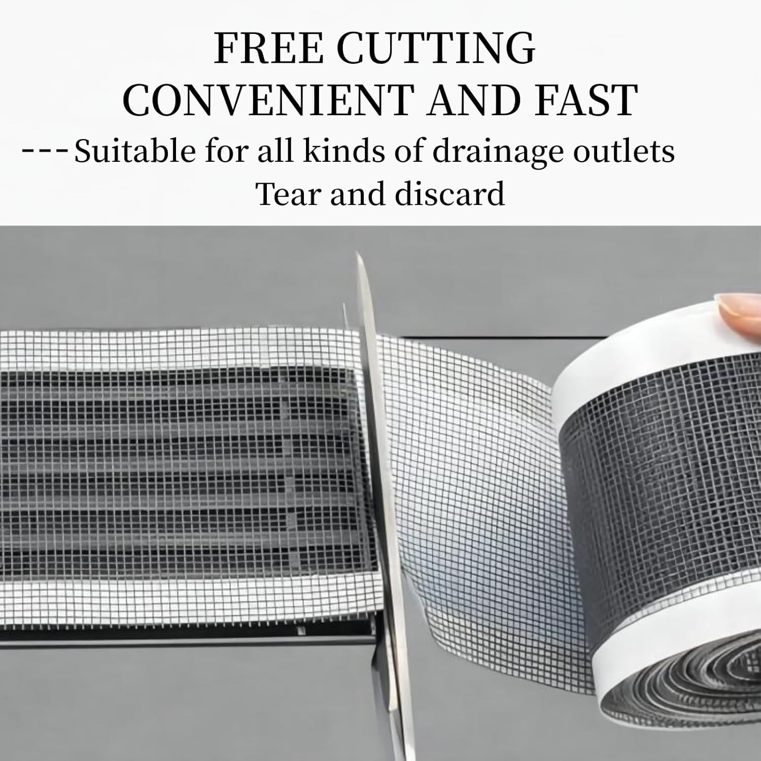 12cm Floor Drain Stickers - Disposable Hair Catcher Mesh