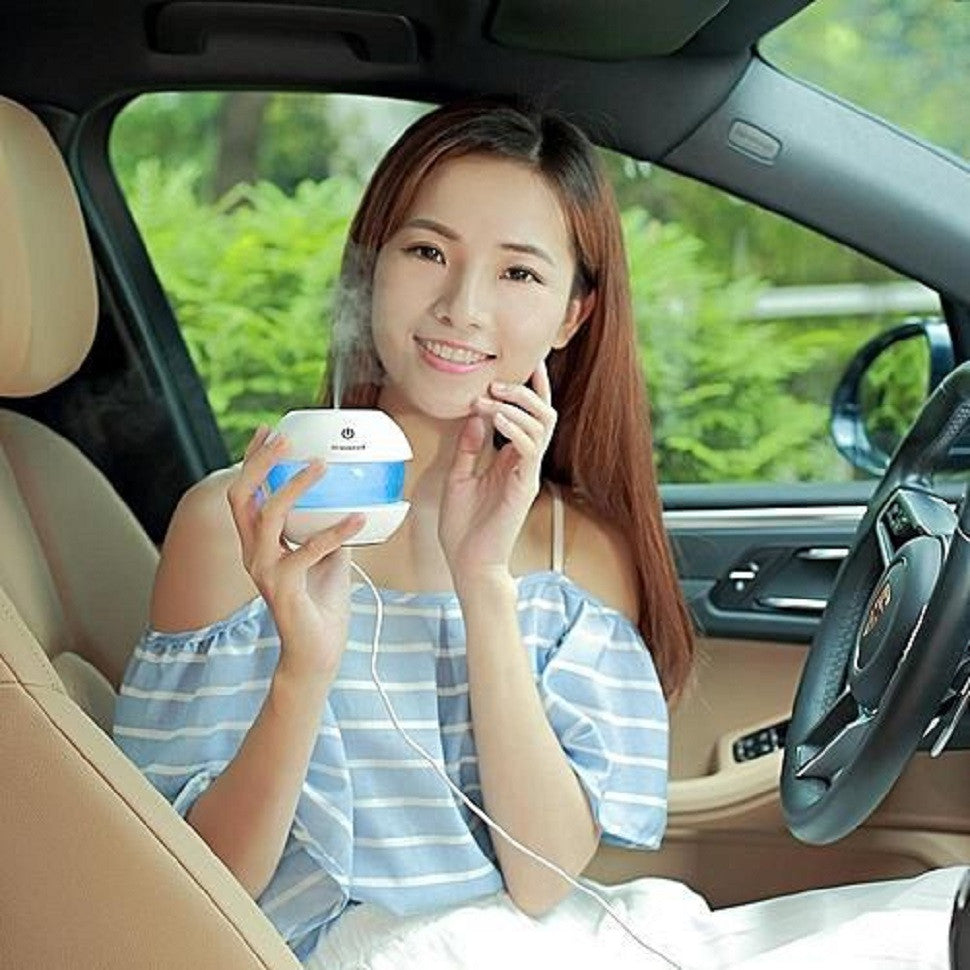Diamond Cool Mist Humidifier with LED Night Light for Car & Office