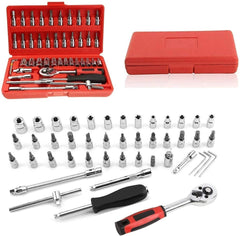 46-in-1 Multi-Purpose Hand Tool & Socket Set for Bike, Car, & Home