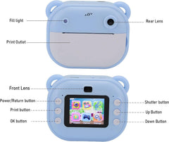 Kids Instant Print Camera with 48MP Dual Cameras & Thermal Printing