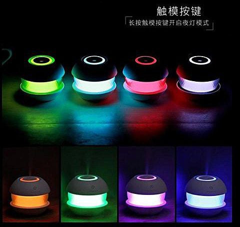 Diamond Cool Mist Humidifier with LED Night Light for Car & Office
