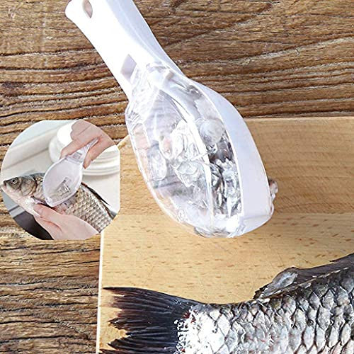 Fish Scale Scraper with Lid - Fast, Safe, and Easy Fish Cleaning Tool
