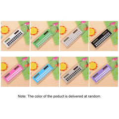 Mini Solar Calculator with 10cm Ruler and Transparent Screen