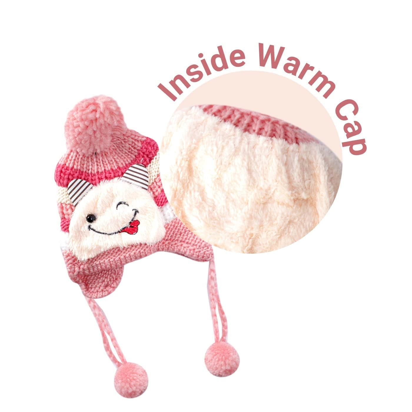 Soft Wool Baby Winter Cap for Boys & Girls