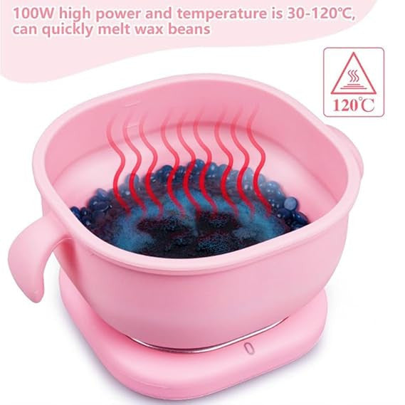 Electric Silicone Wax Heater for Hair Removal, 40-70°C Adjustable