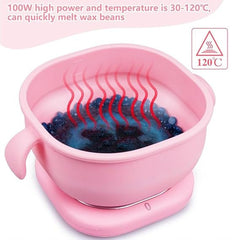 Electric Silicone Wax Heater for Hair Removal, 40-70°C Adjustable