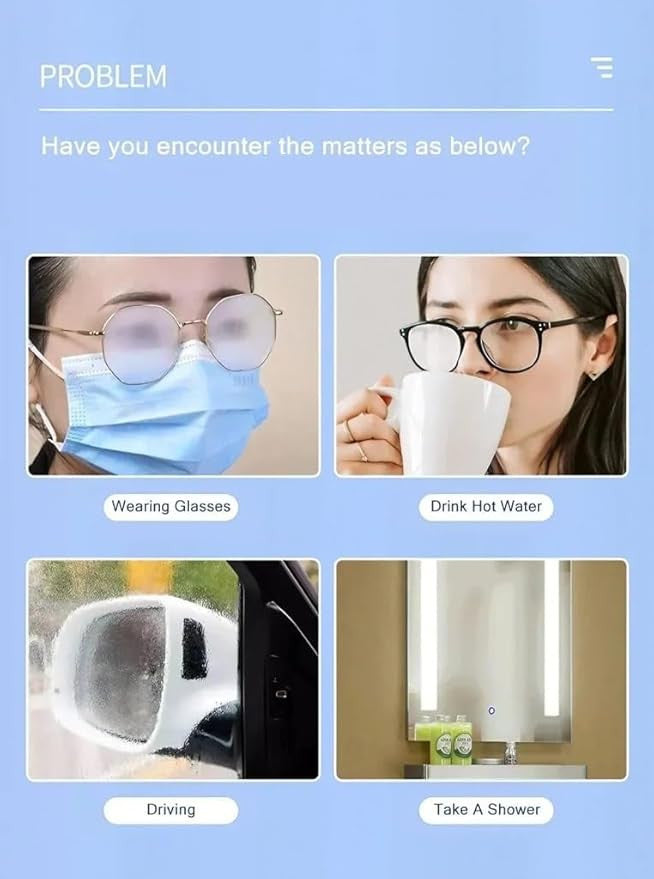Anti-Fog Lens Cleaning Wipes (100 Pcs) for Clear Vision