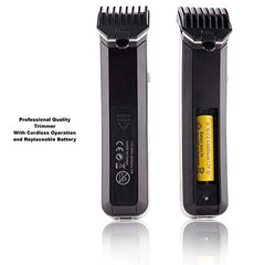 Nova Cordless Beard & Hair Trimmer for Men - Painless, Compact, Easy