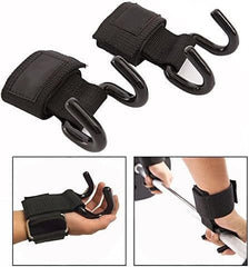 Heavy-Duty Metal Lifting Hooks for Weightlifting & Hoisting - 1 Pair