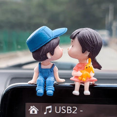 Cute Cartoon Couple Balloon Ornament for Car Decoration