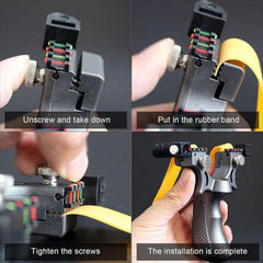 Black Alloy Heavy Duty Professional Slingshot